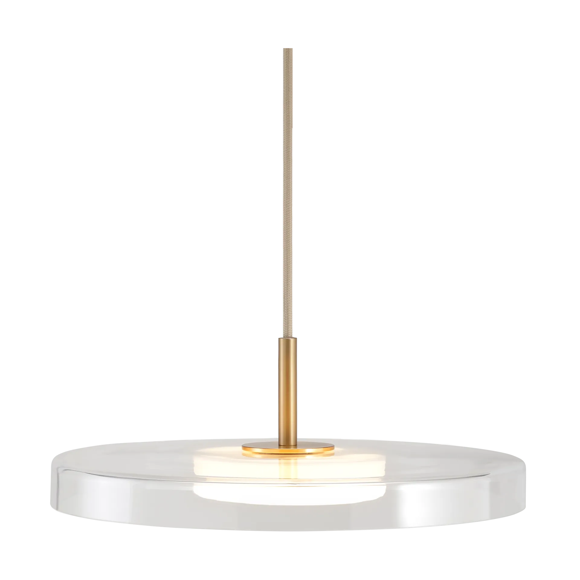 Asteria taklampe, Glass Umage