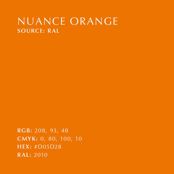 Asteria taklampe, Nuance oransje Umage