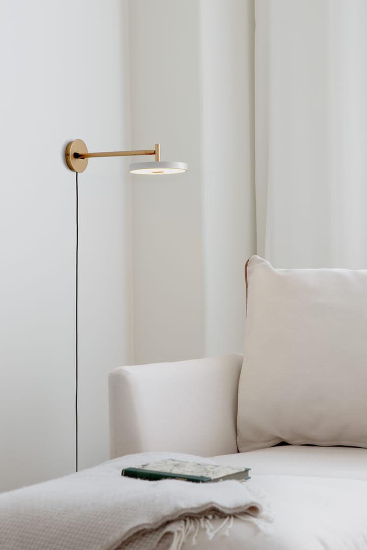 Asteria Wall long vegglampe, Pearl white Umage