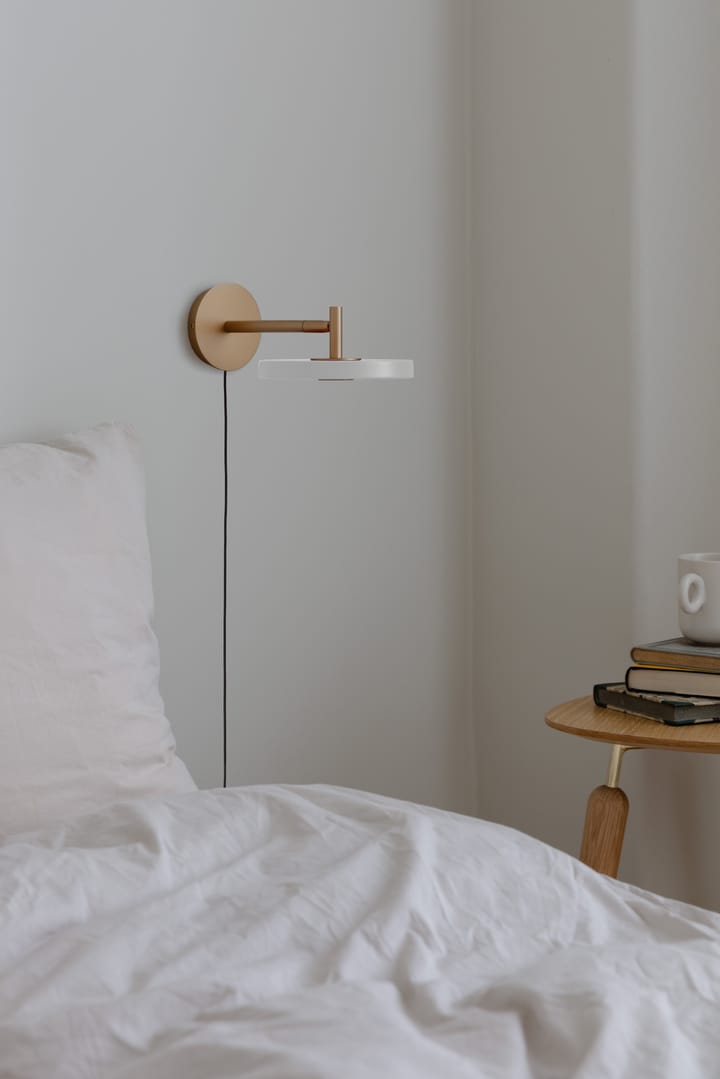 Asteria Wall short vegglampe, Pearl white Umage