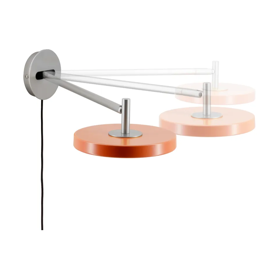 Asteria Wall vegglampe, Long, Nuance orange-chrome Umage