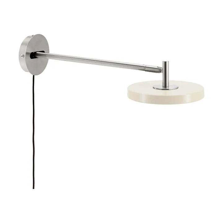Asteria Wall vegglampe - Long, Pearl white-chrome - Umage