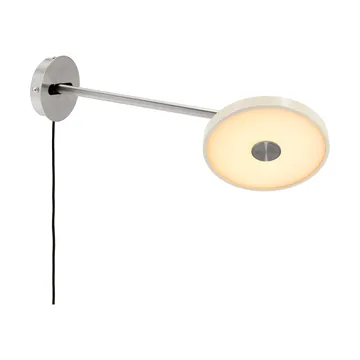 Asteria Wall vegglampe - Long, Pearl white-chrome - Umage