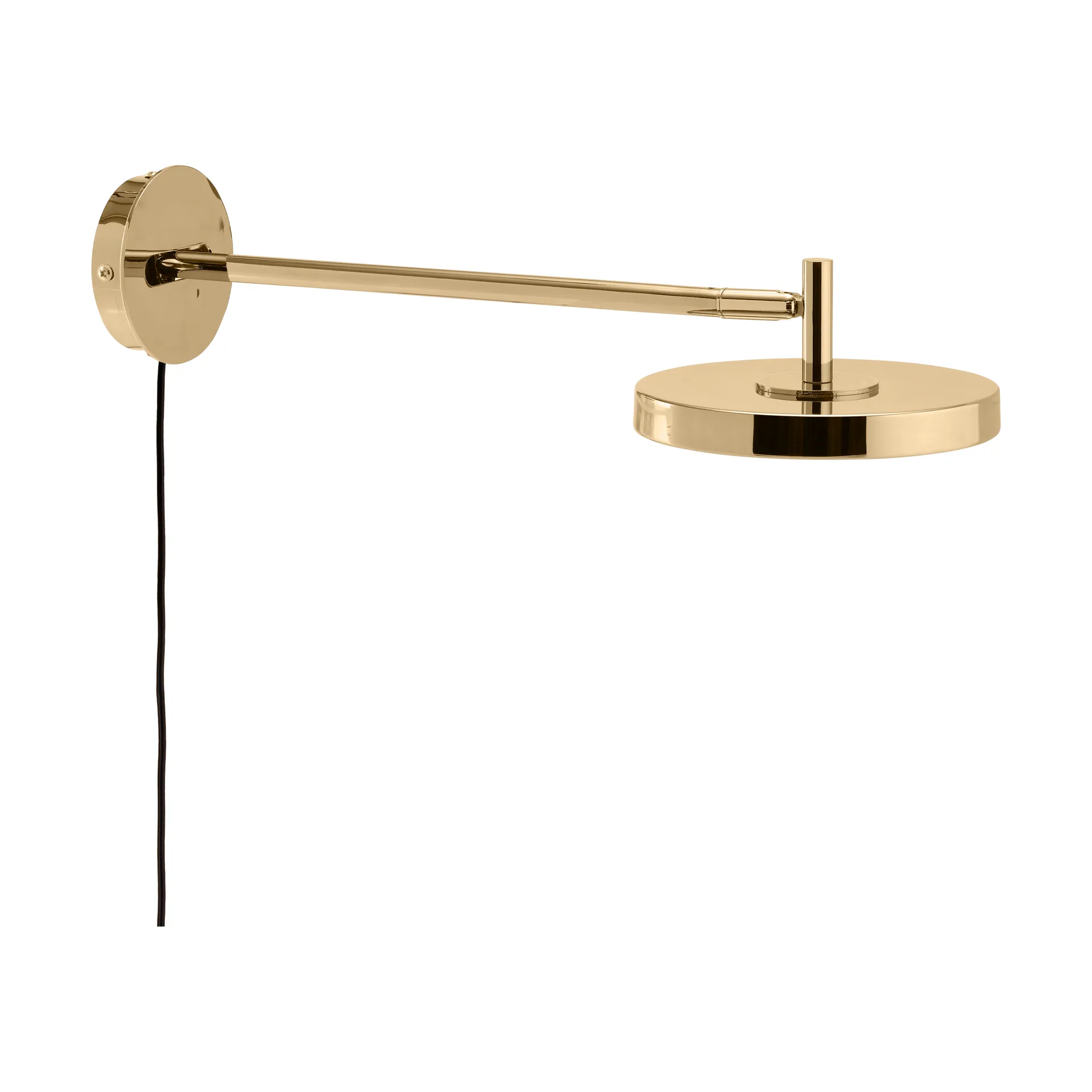 Asteria Wall vegglampe, Long, Polished brass Umage