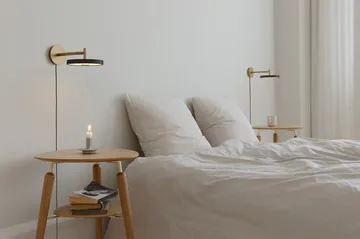 Asteria Wall vegglampe - Short, Black-brass - Umage