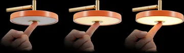 Asteria Wall vegglampe - Short, Black-brass - Umage