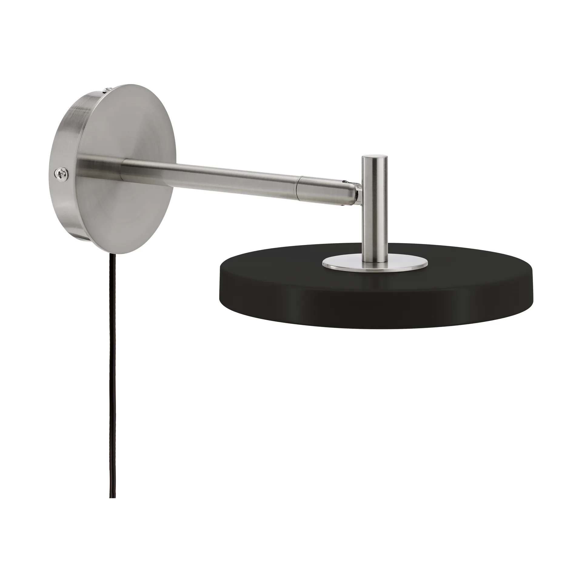 Asteria Wall vegglampe, Short, Black-chrome Umage