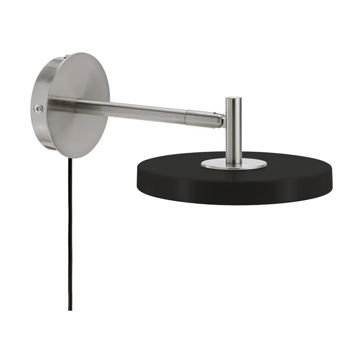 Asteria Wall vegglampe - Short, Black-chrome - Umage