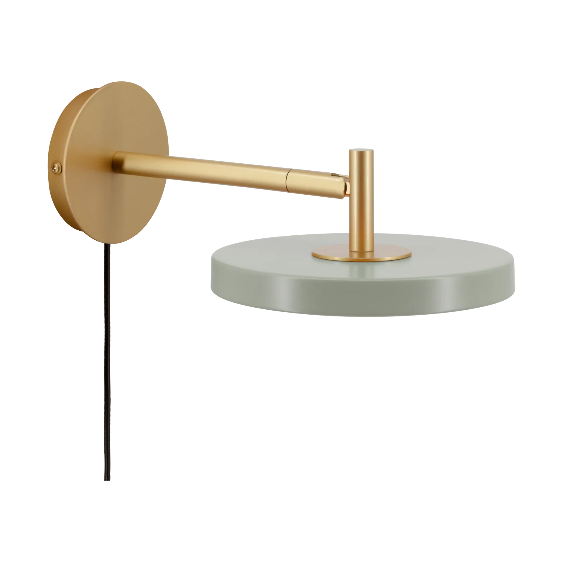 Asteria Wall vegglampe, Short, Nuance olive-brass Umage