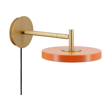 Asteria Wall vegglampe - Short, Nuance orange-brass - Umage