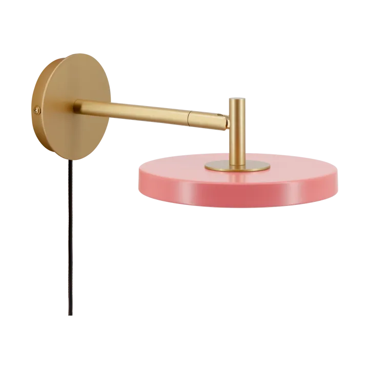 Asteria Wall vegglampe - Short, Nuance rose-brass - Umage