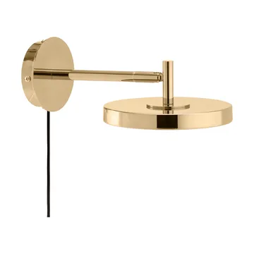 Asteria Wall vegglampe - Short, Polished brass - Umage