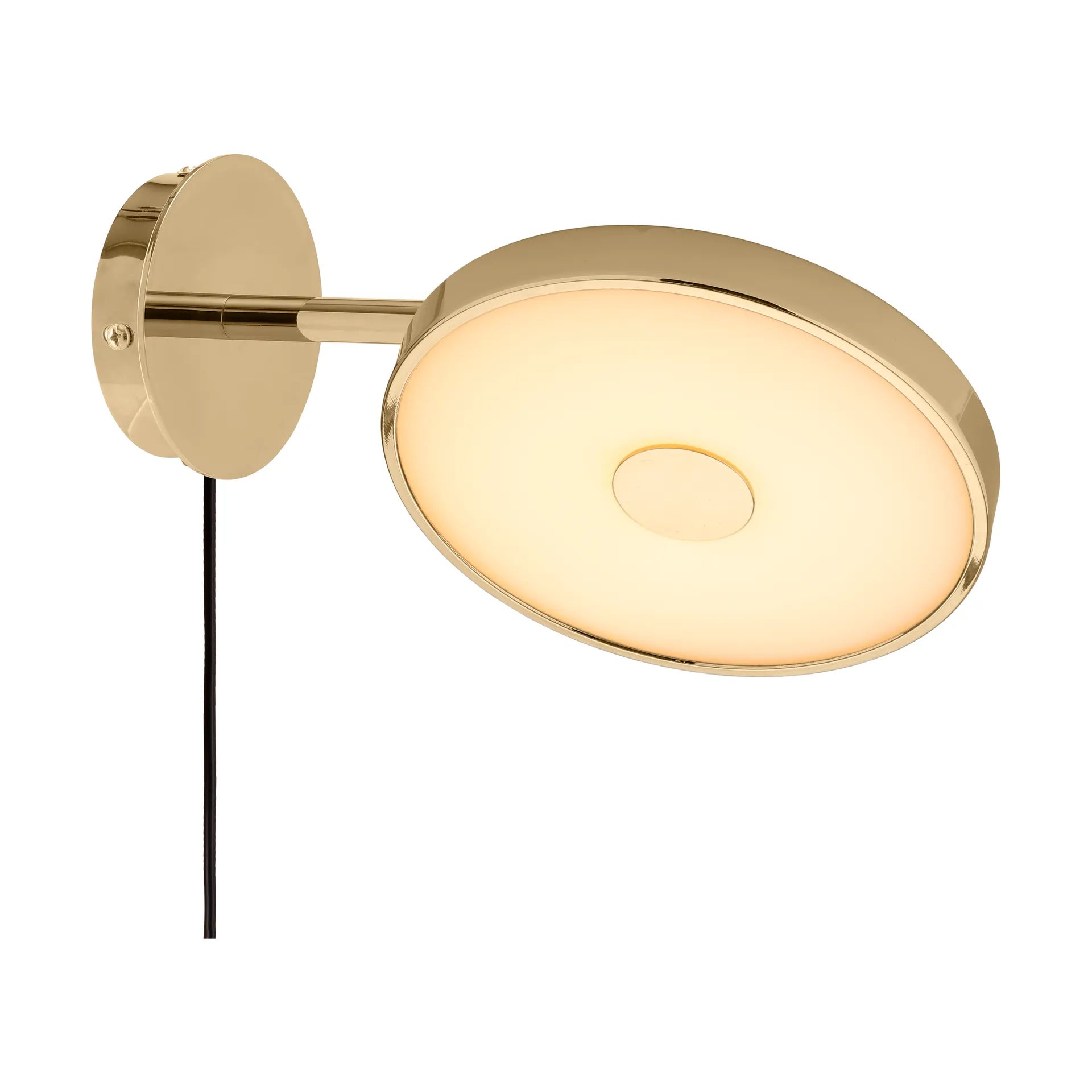 Asteria Wall vegglampe, Short, Polished brass Umage