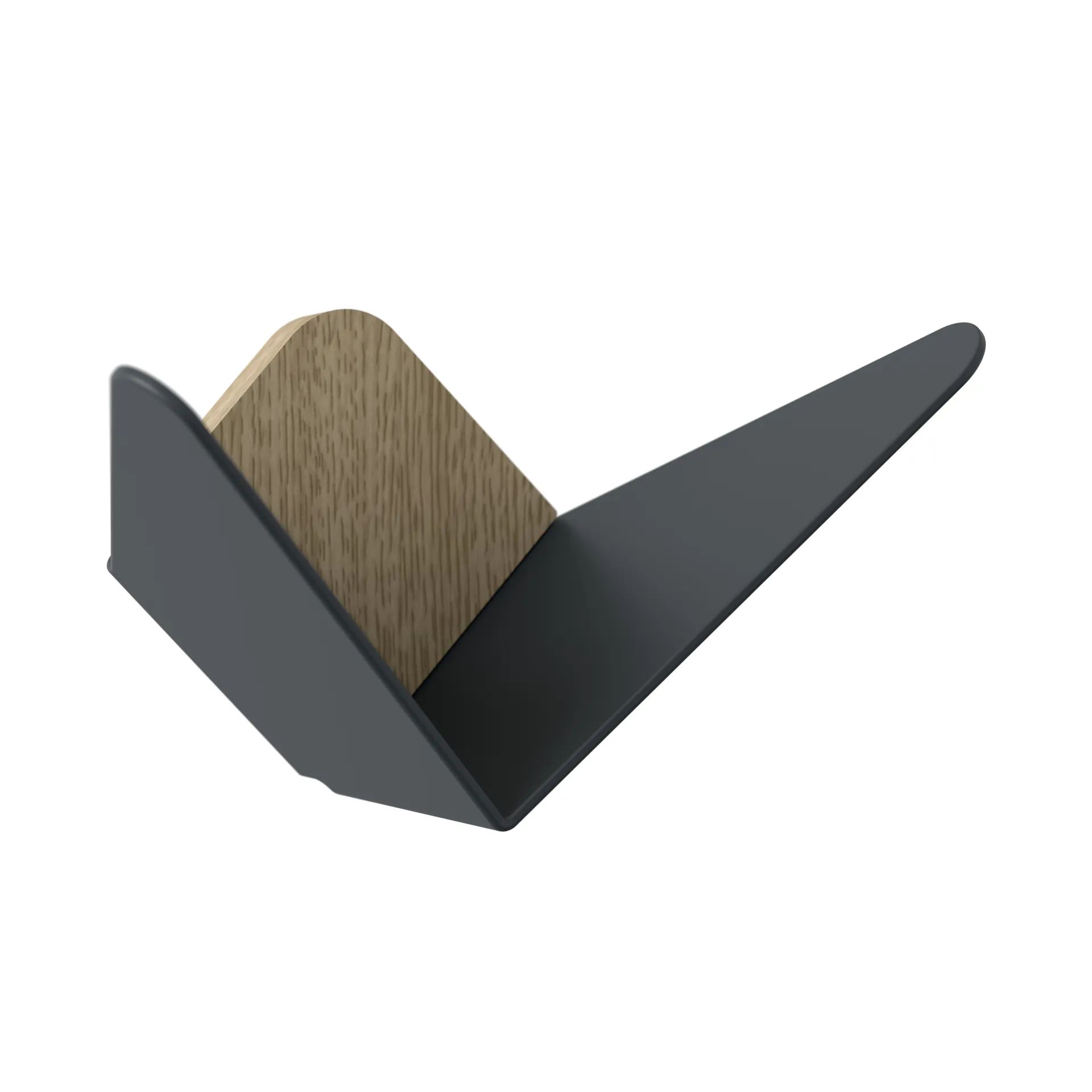 Butterflies knagg medium, Anthracite grey Umage