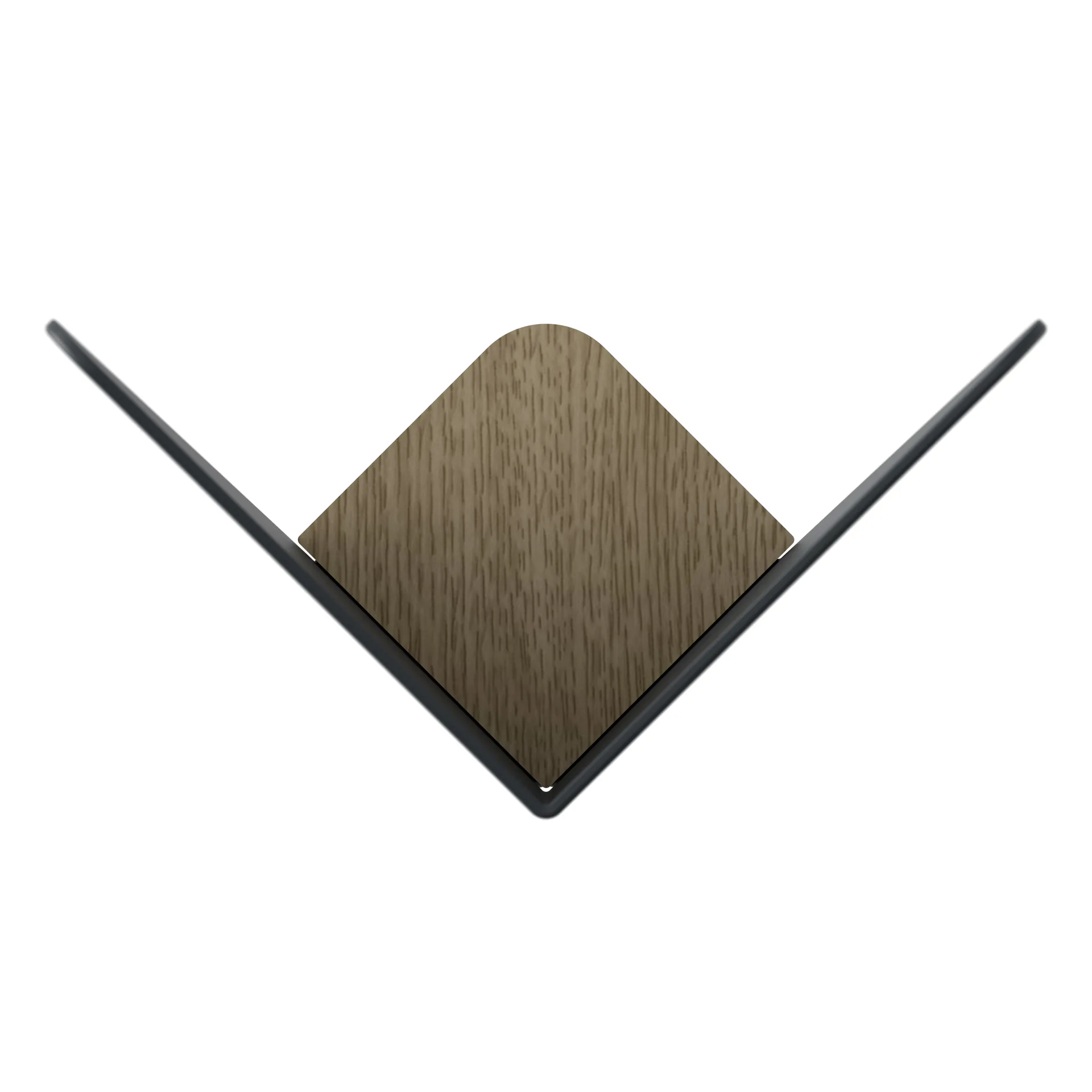 Butterflies knagg medium, Anthracite grey Umage