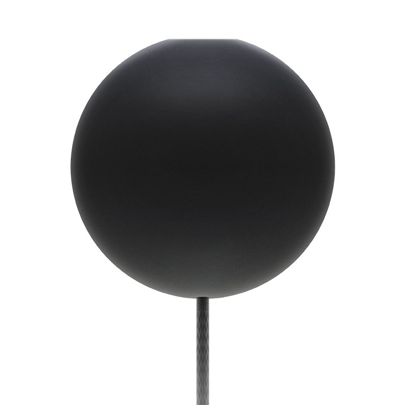 Umage Cannonball takkopp med ledning sort | Skandinavisk Design | Lampeoppheng & Lampeledninger | Svart