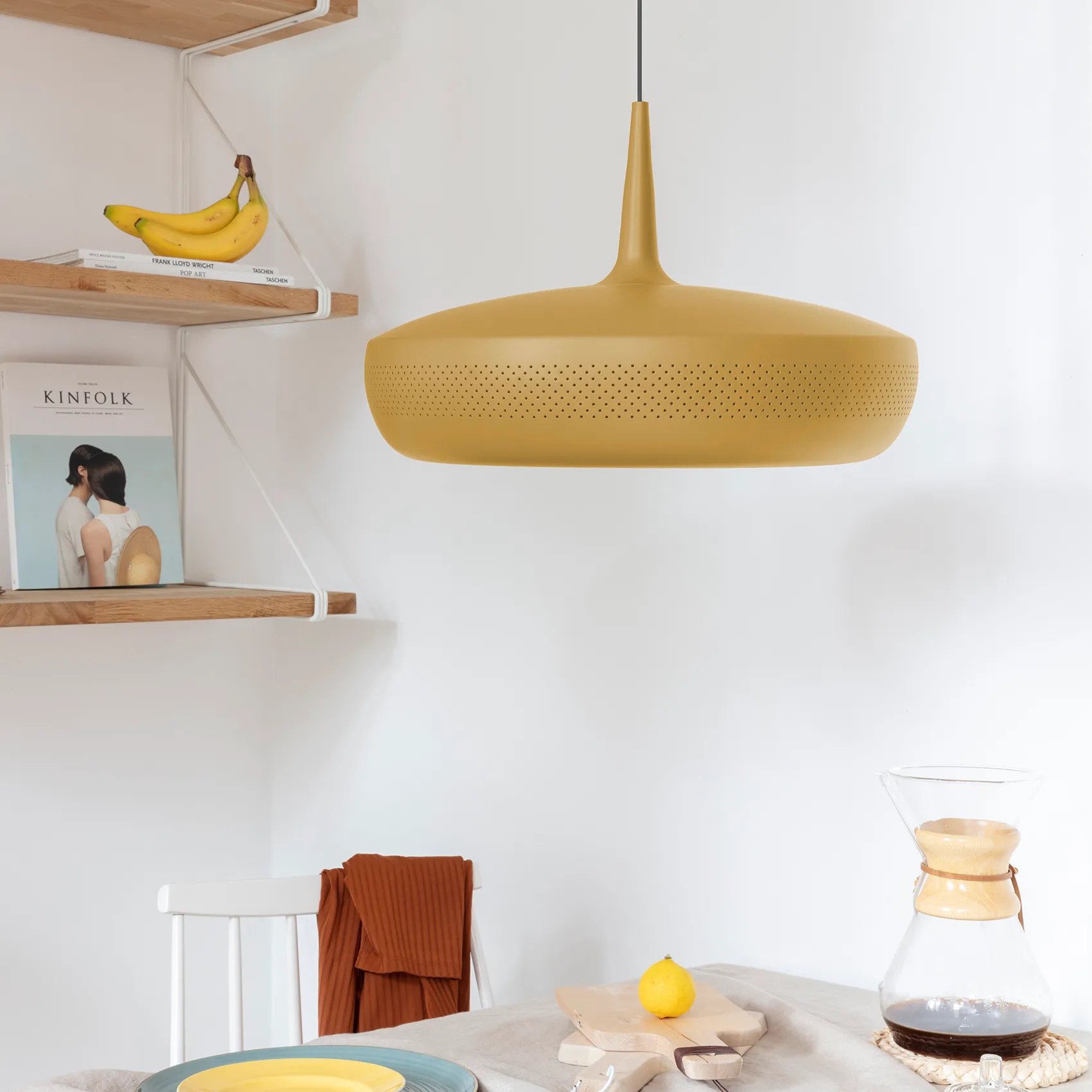 Clava Dine taklampe Ø43 cm, Ochre Umage