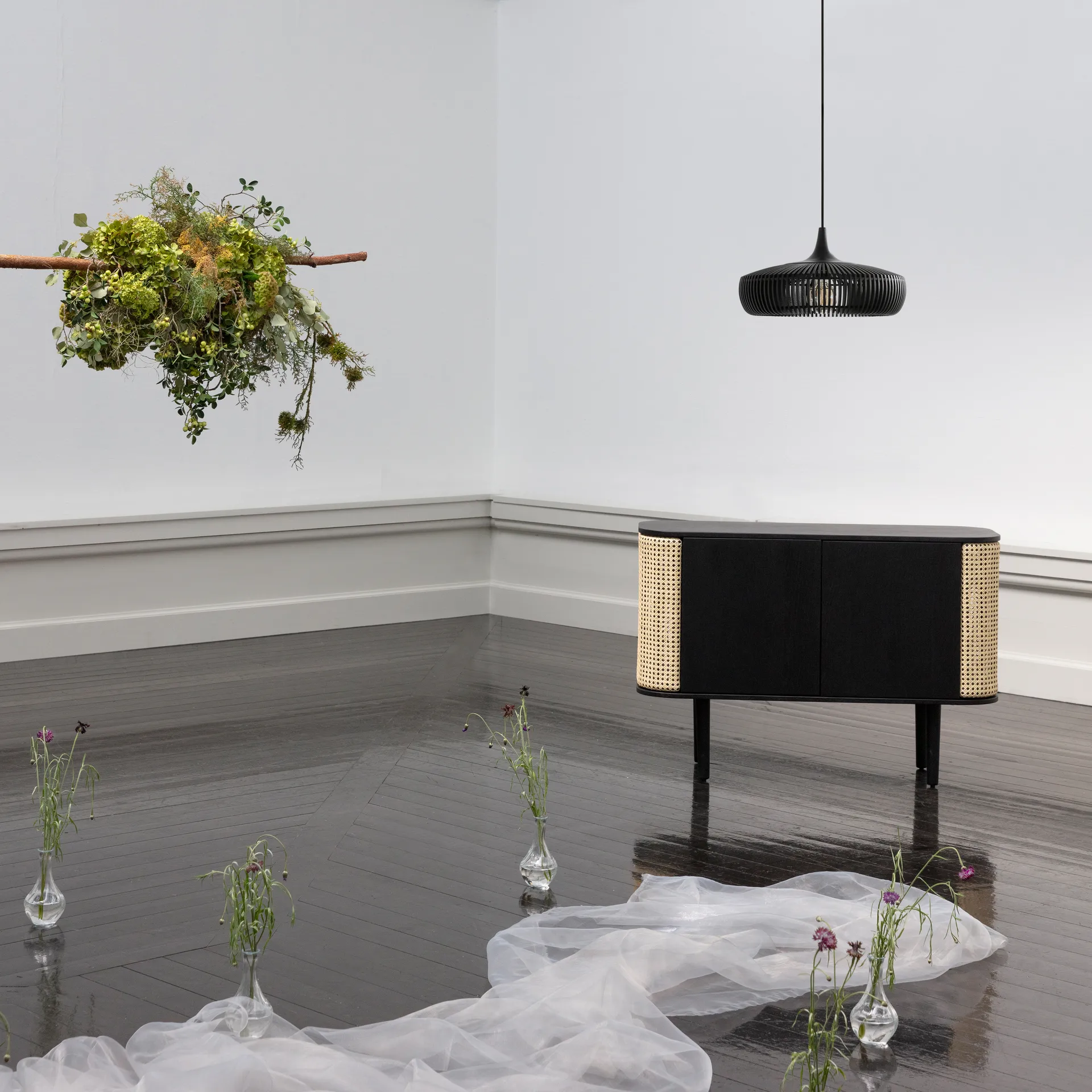 Clava Dine Wood lampeskjerm Ø43 cm, Black Umage