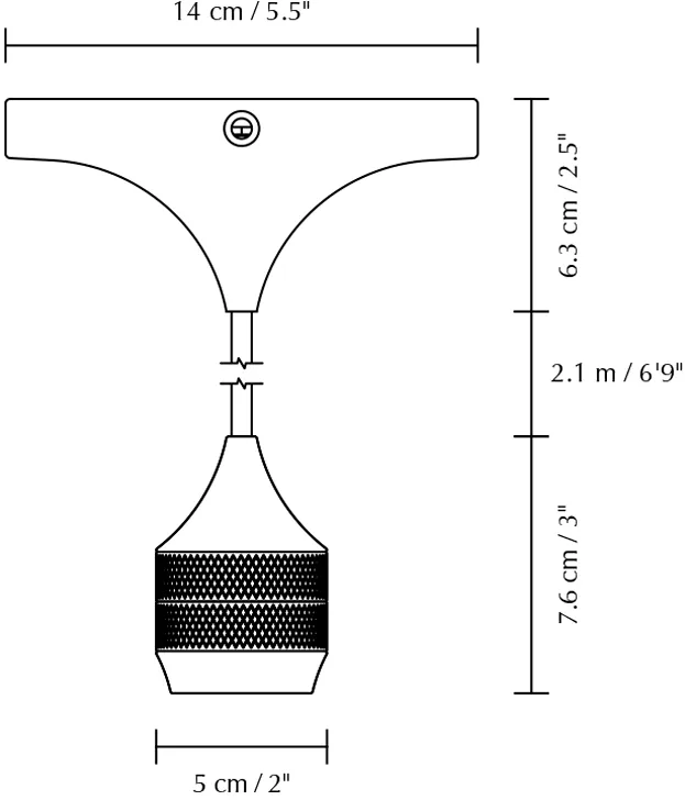 Cord Set Pro lampeoppheng, Black Umage