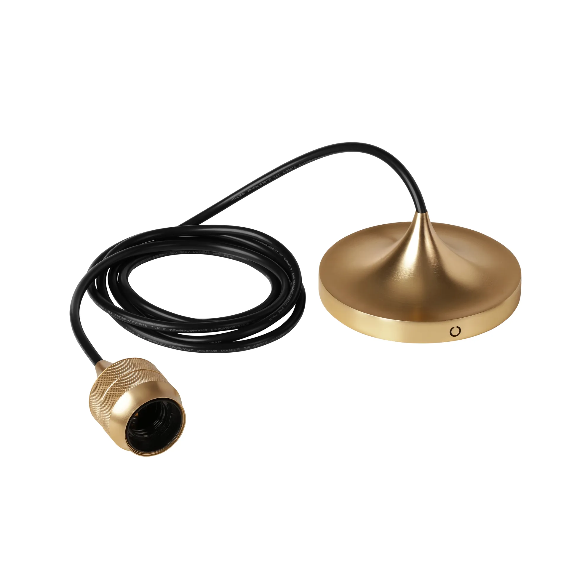 Cord Set Pro lampeoppheng, Brushed brass Umage