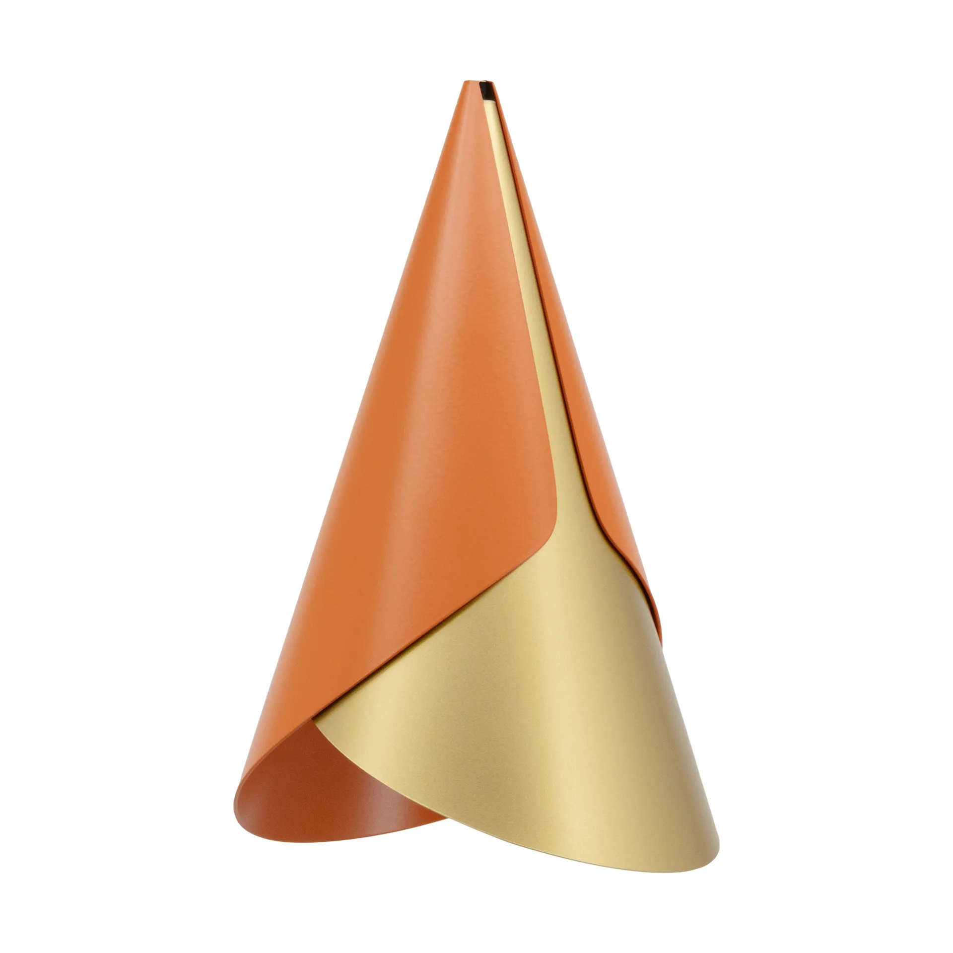 Cornet lampeskjerm, Nuance orange-brass Umage