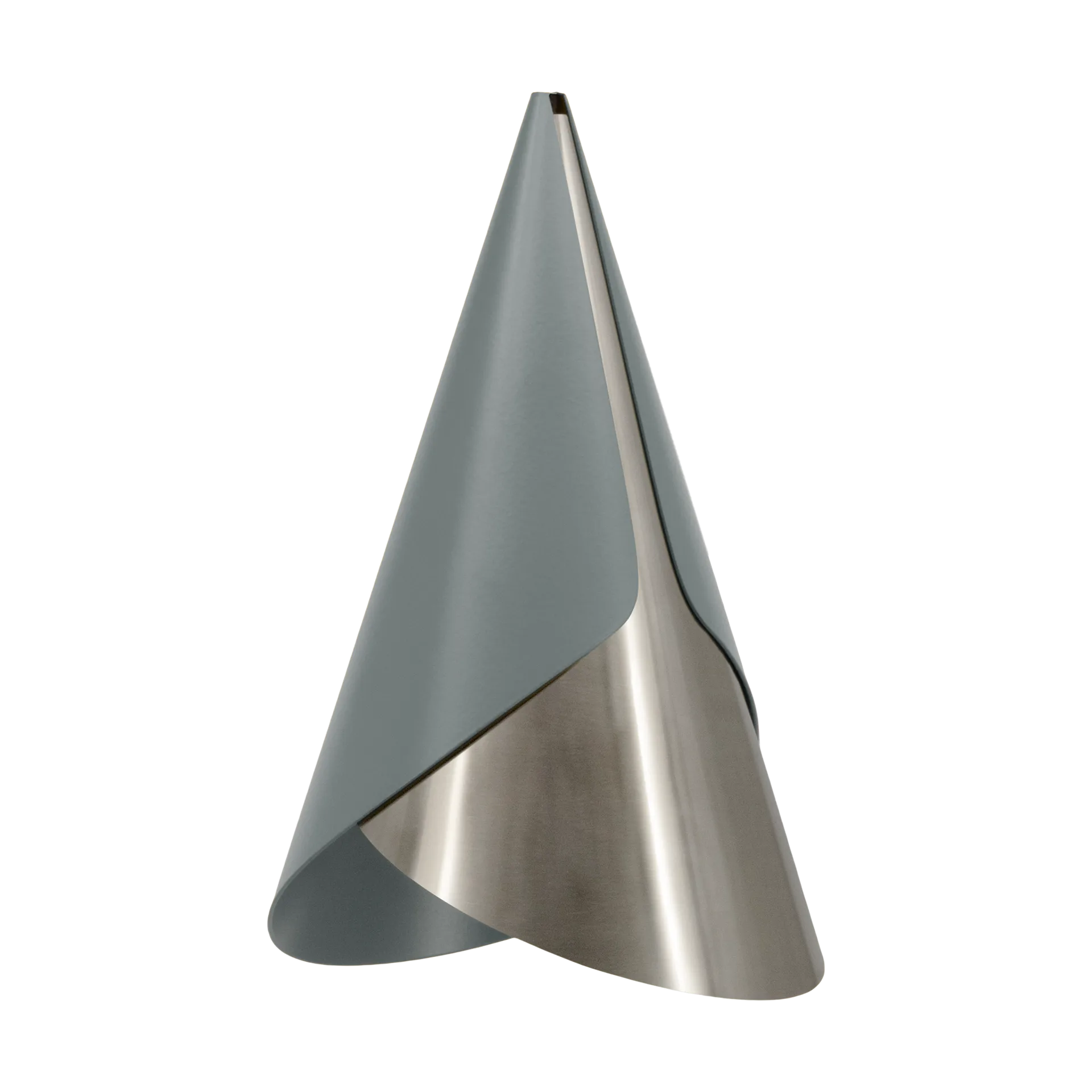 Cornet lampeskjerm, Slate-steel Umage