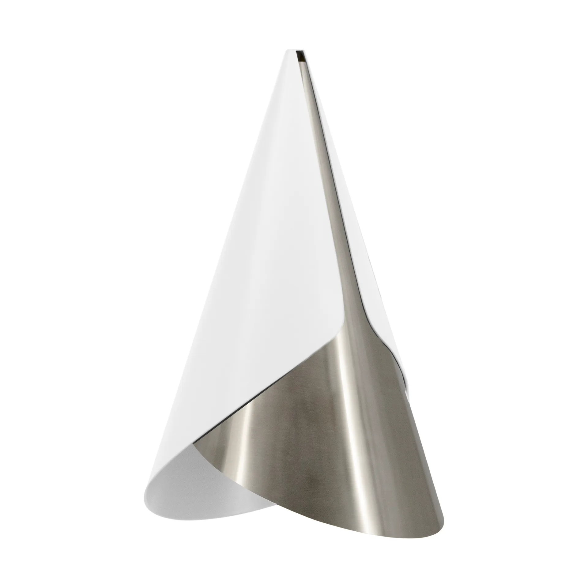 Cornet lampeskjerm, White-steel Umage