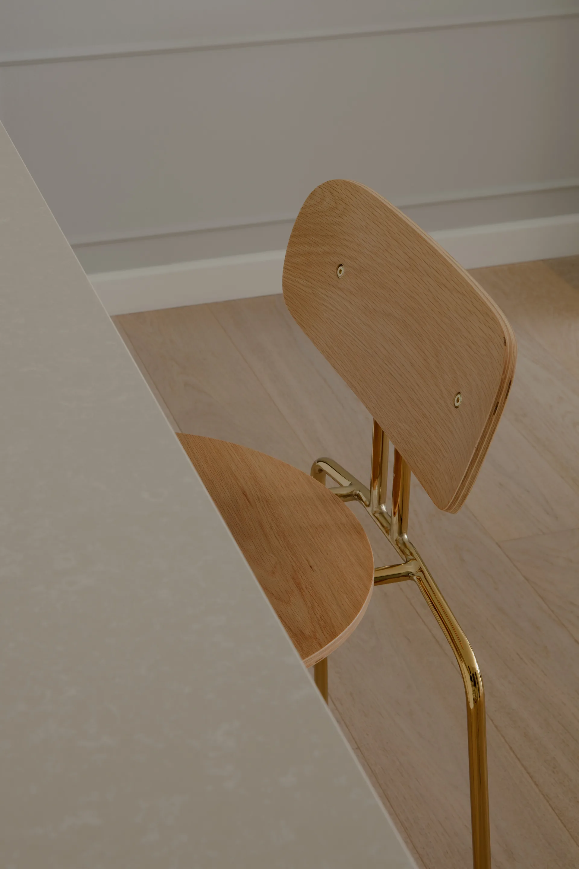 Curious barstol 75 cm, Oak-brass Umage