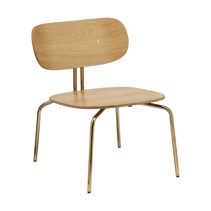 Curious loungefåtølje - Oak-brass - Umage