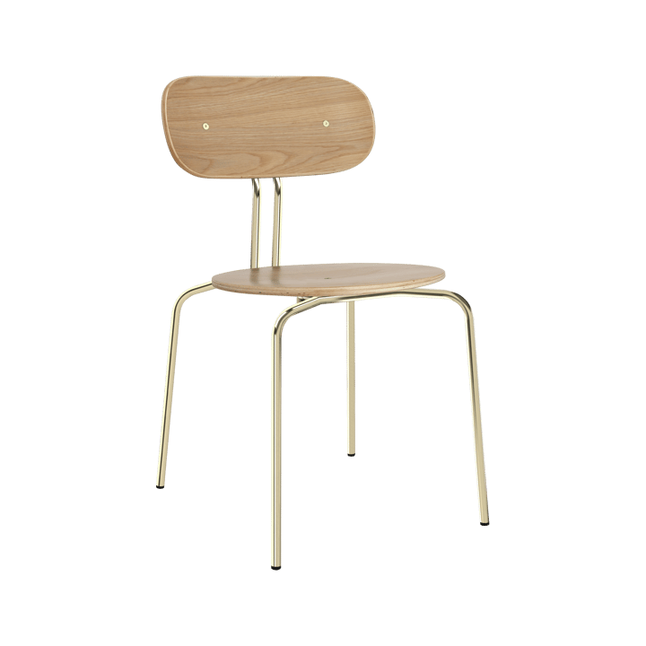 Curious stol, Oak-brass legs Umage