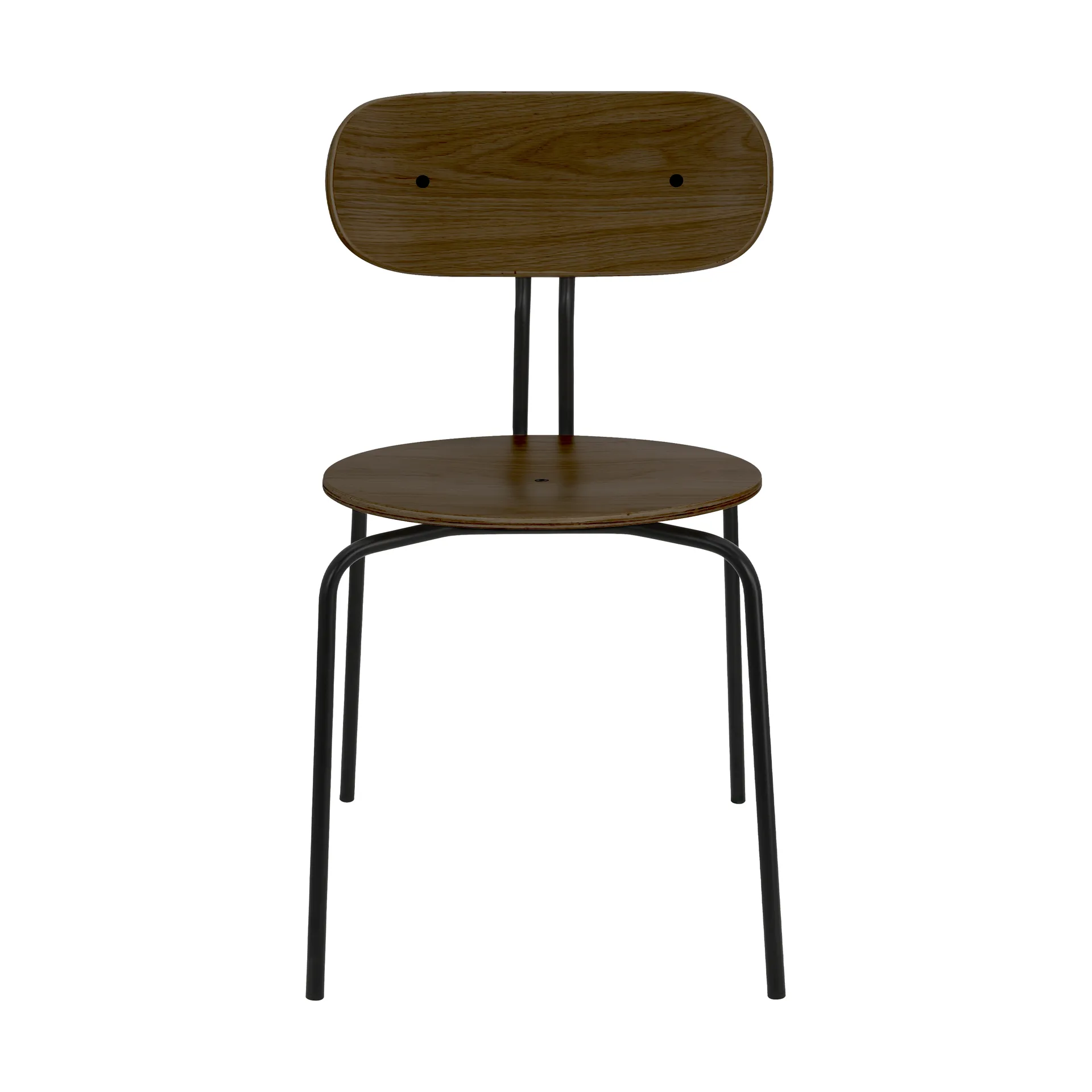 Curious stol, Smoked oak-svarte ben Umage