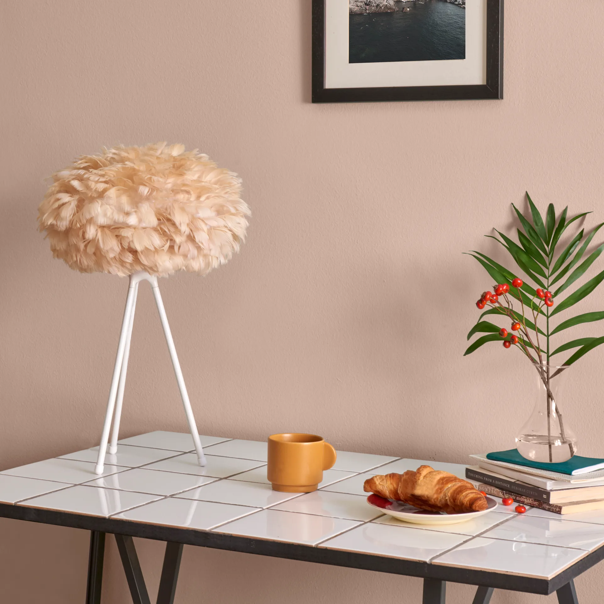 Eos lampe light brown, mini 35 cm Umage