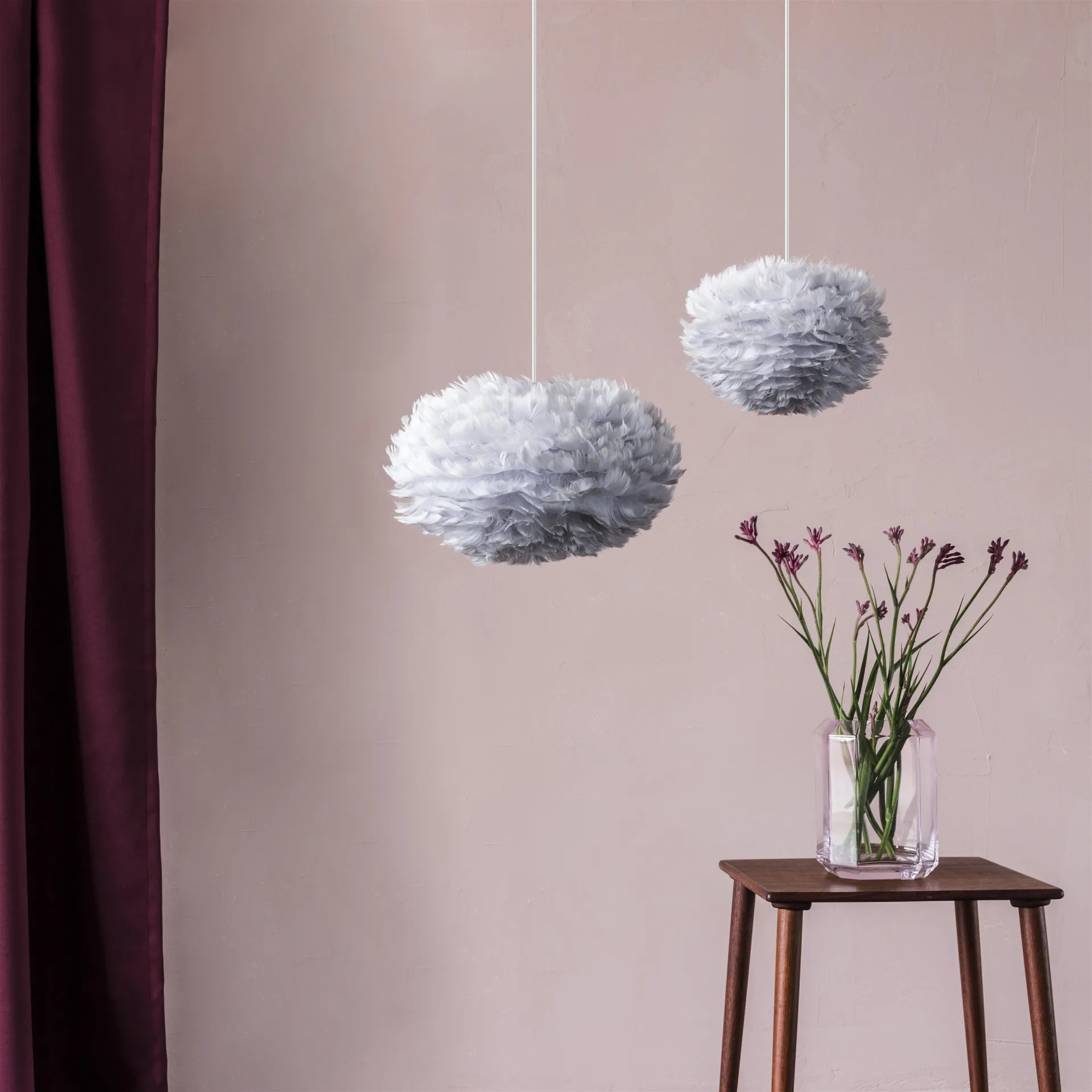 Eos lampe lysgrå, mini Ø 35 cm Umage