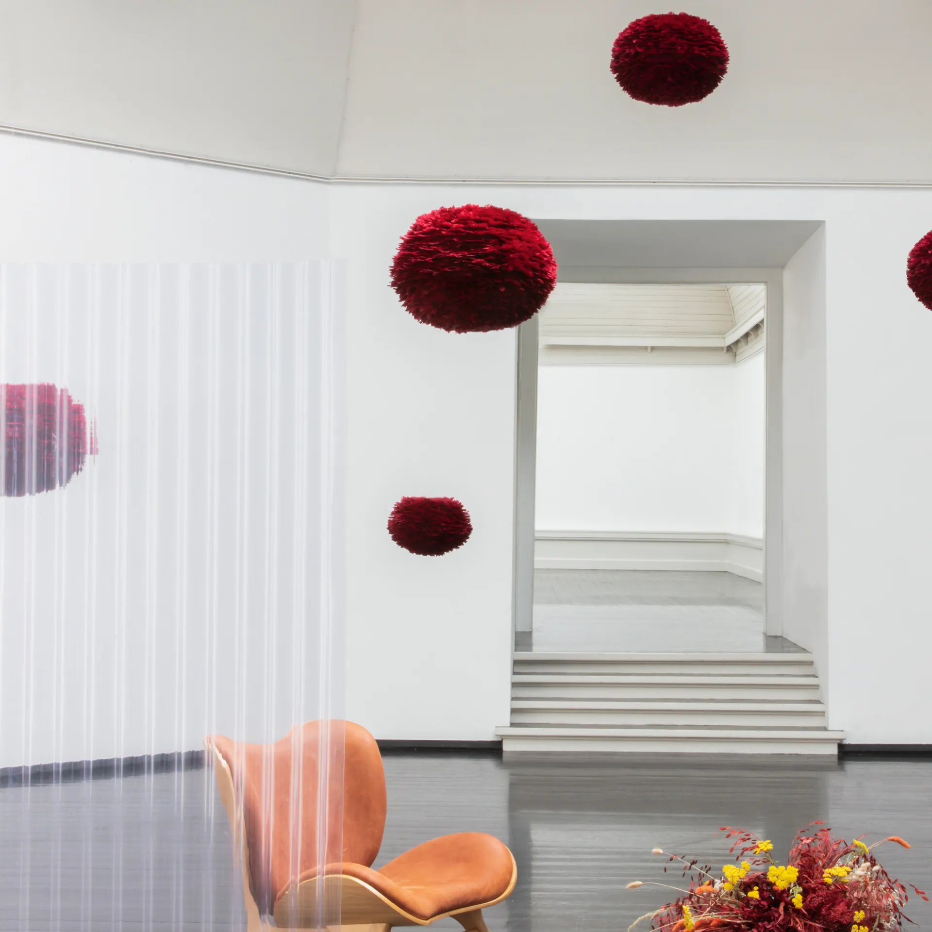 Eos lampe rød, Medium ø45 cm Umage