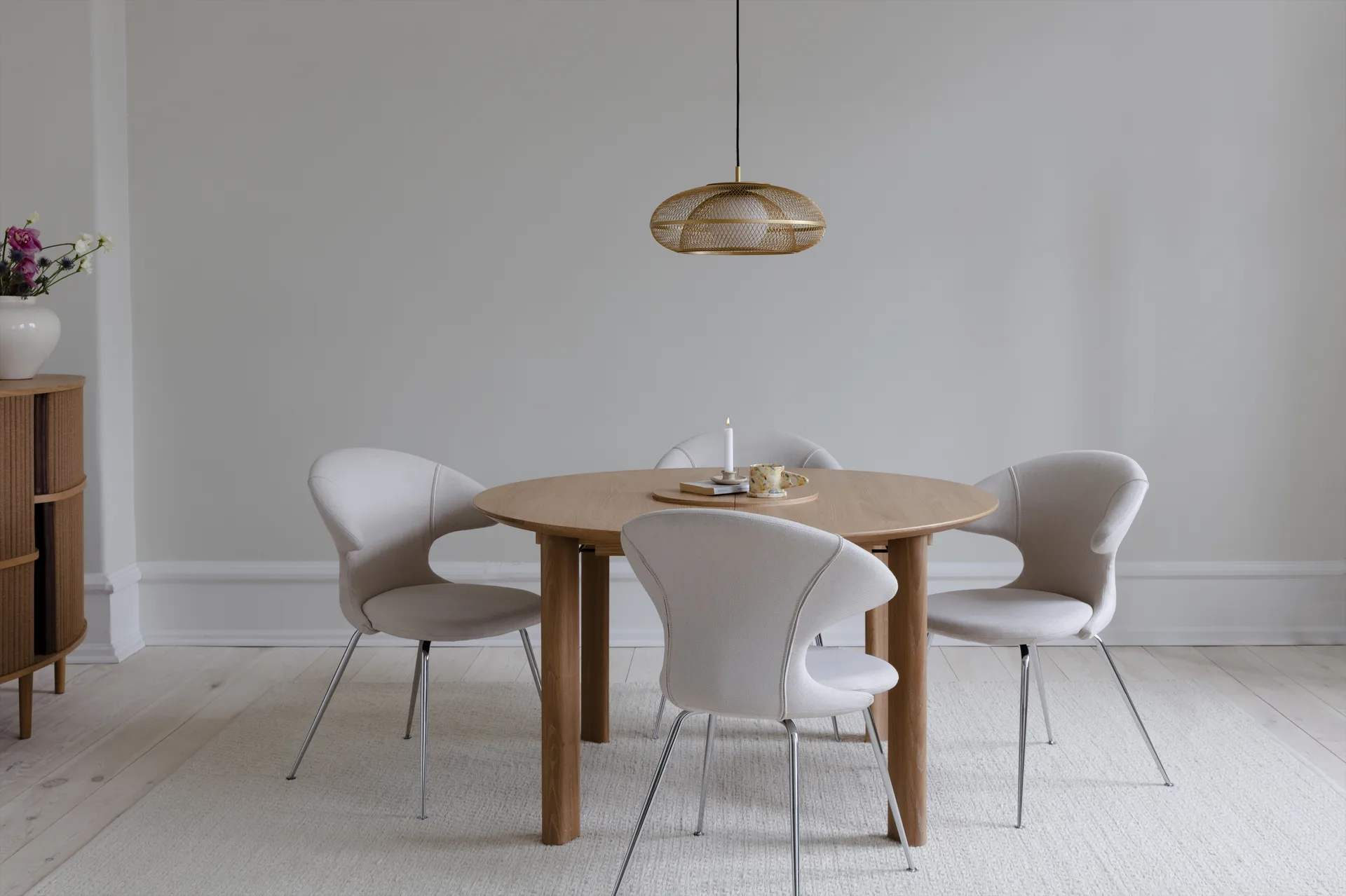 Faraday lampe, brushed brass, Medium Ø45 Umage