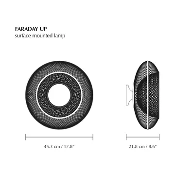 Faraday Up medium plafond - Brushed Brass - Umage