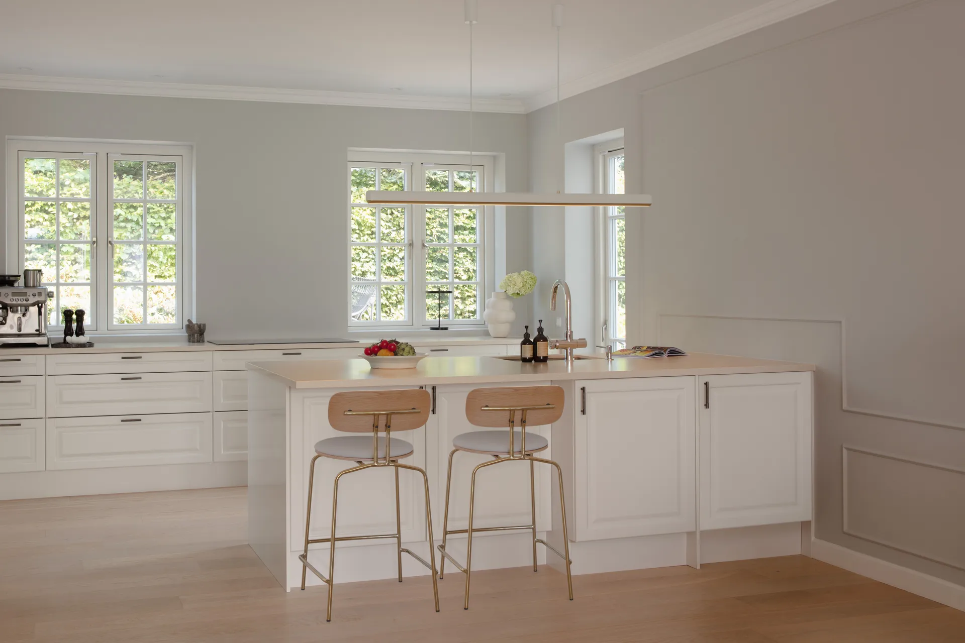 Hazel Branch 1,5m pendel, White-brass Umage