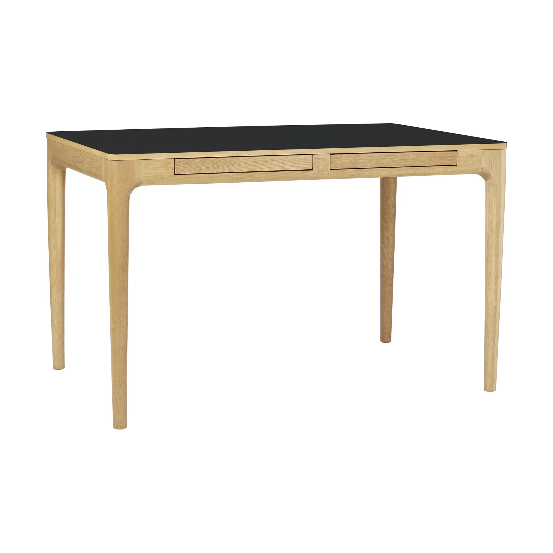 Heart'n'Soul skrivebord 80x120 cm, Oak-Fenix black Umage