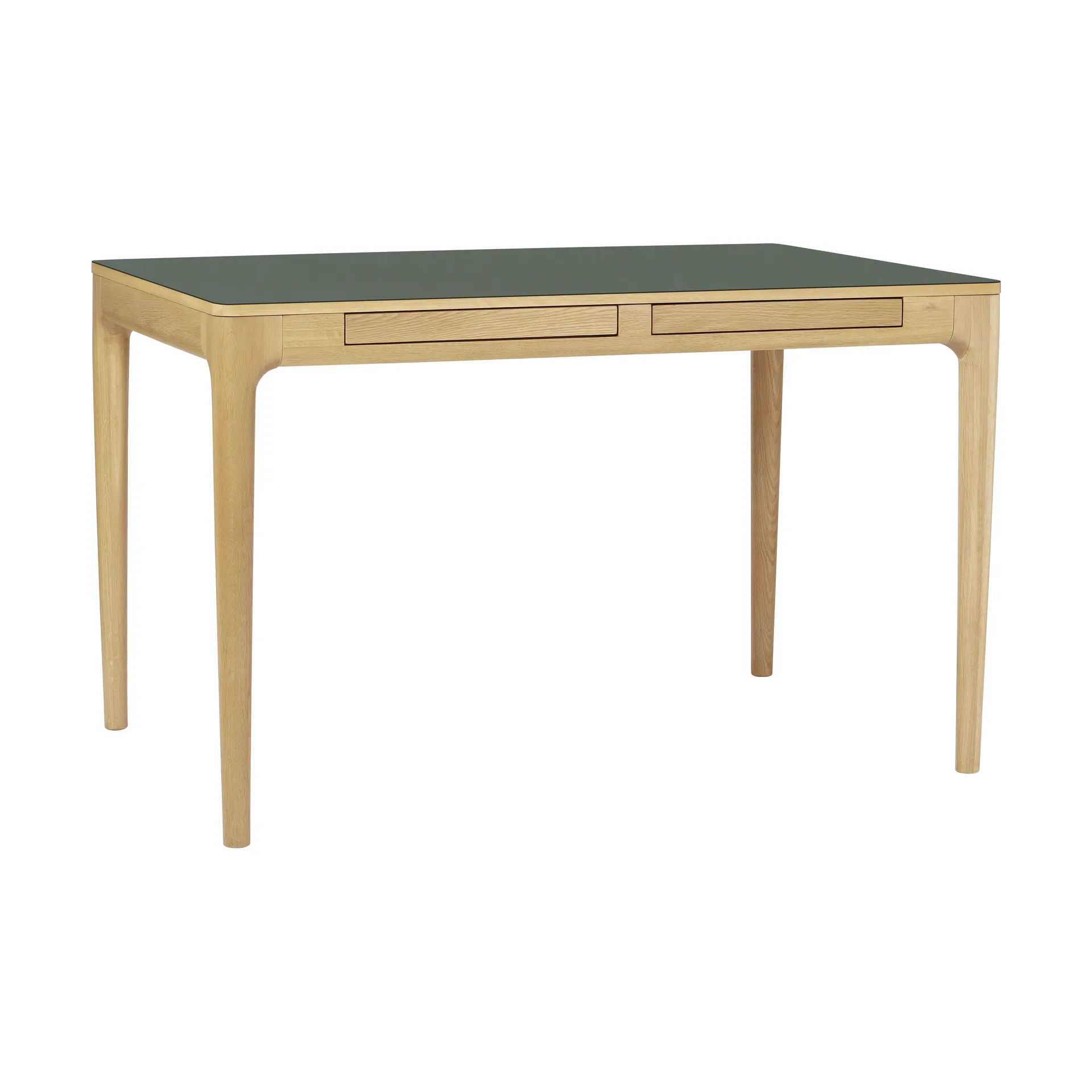 Heart'n'Soul skrivebord 80x120 cm, Oak-Fenix Moss Green Umage