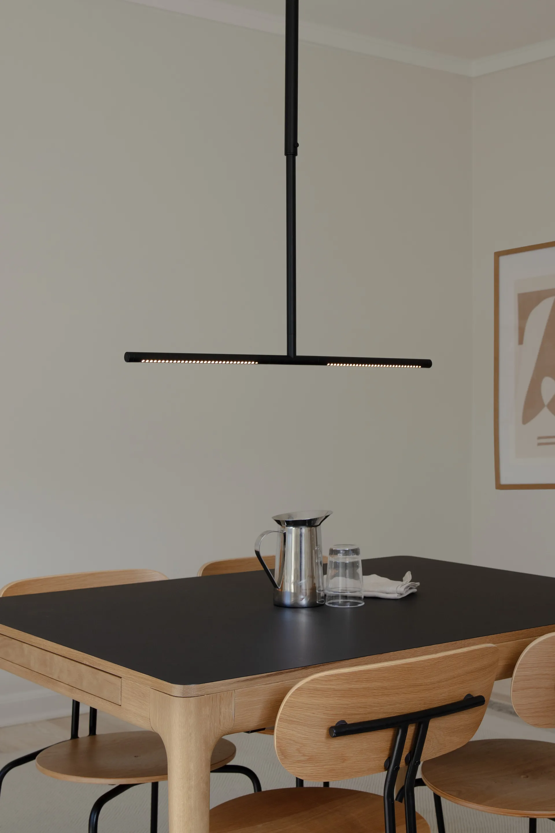 Heart'n'Soul spisebord 90x120 cm, Oak-obsidian black Umage