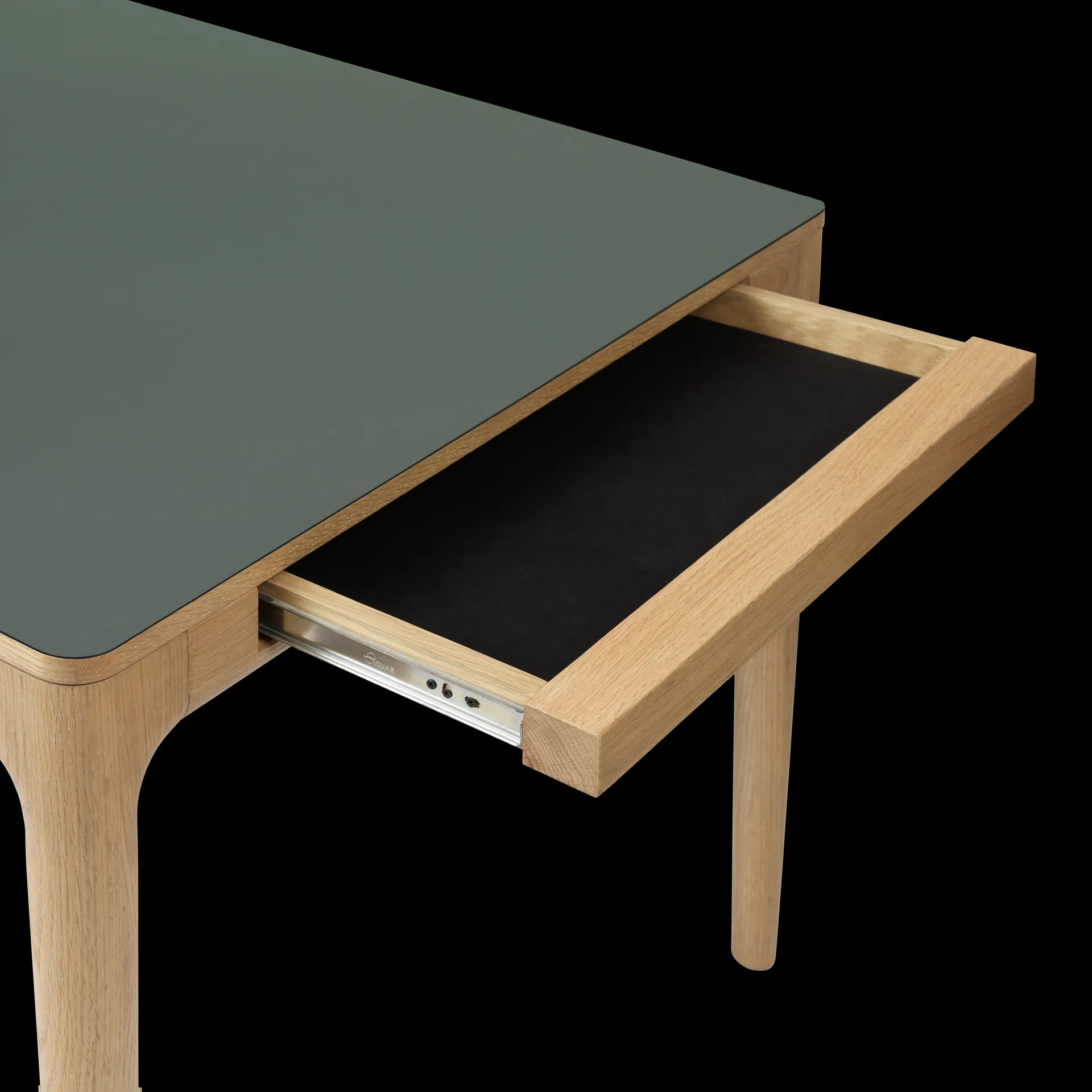 Heart'n'Soul spisebord 90x200 cm, Oak-moss green Umage