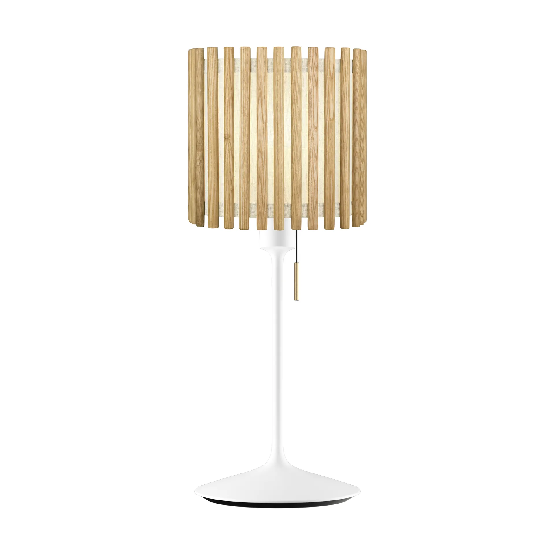 Komorebi bordlampe medium, Square oak-Hvit Umage