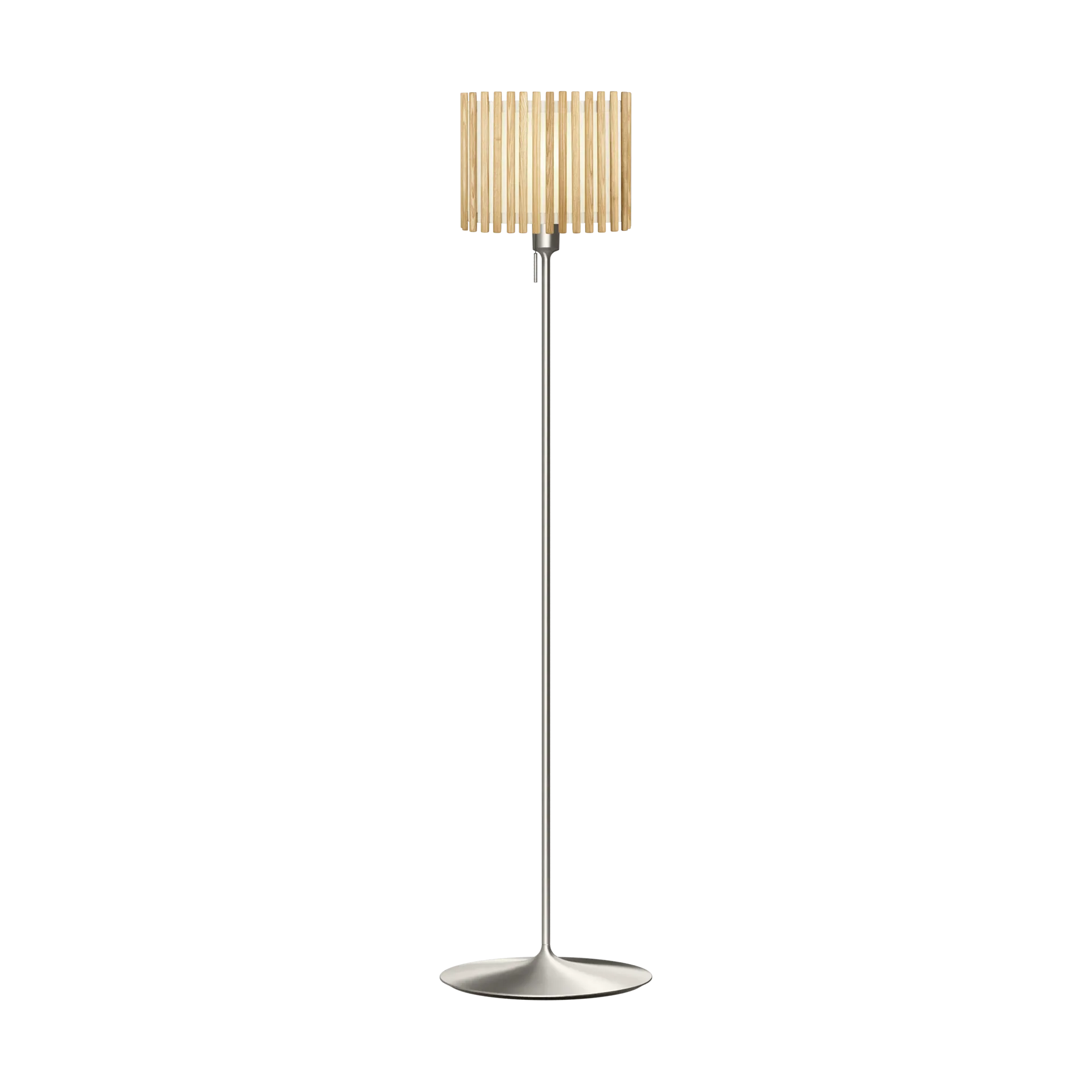 Komorebi gulvlampe medium, Rectangular oak-borstat stål Umage