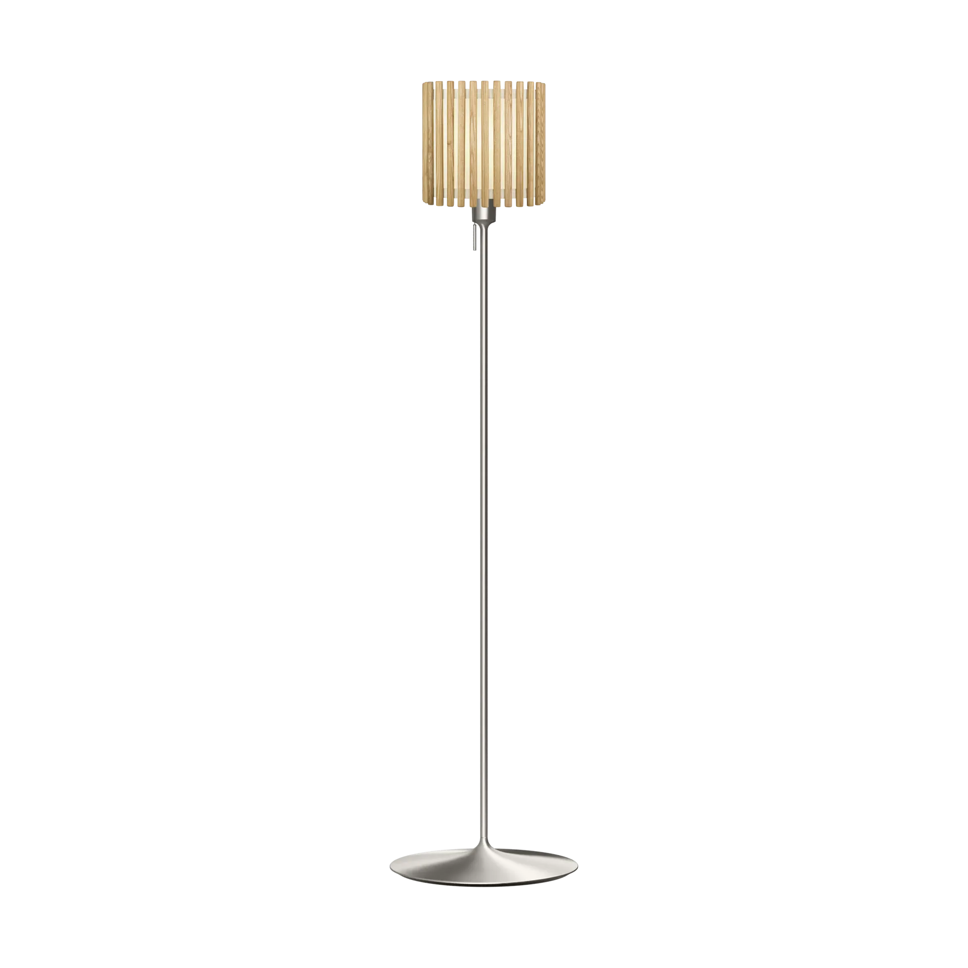 Komorebi gulvlampe medium, Square oak-Borstet stål Umage