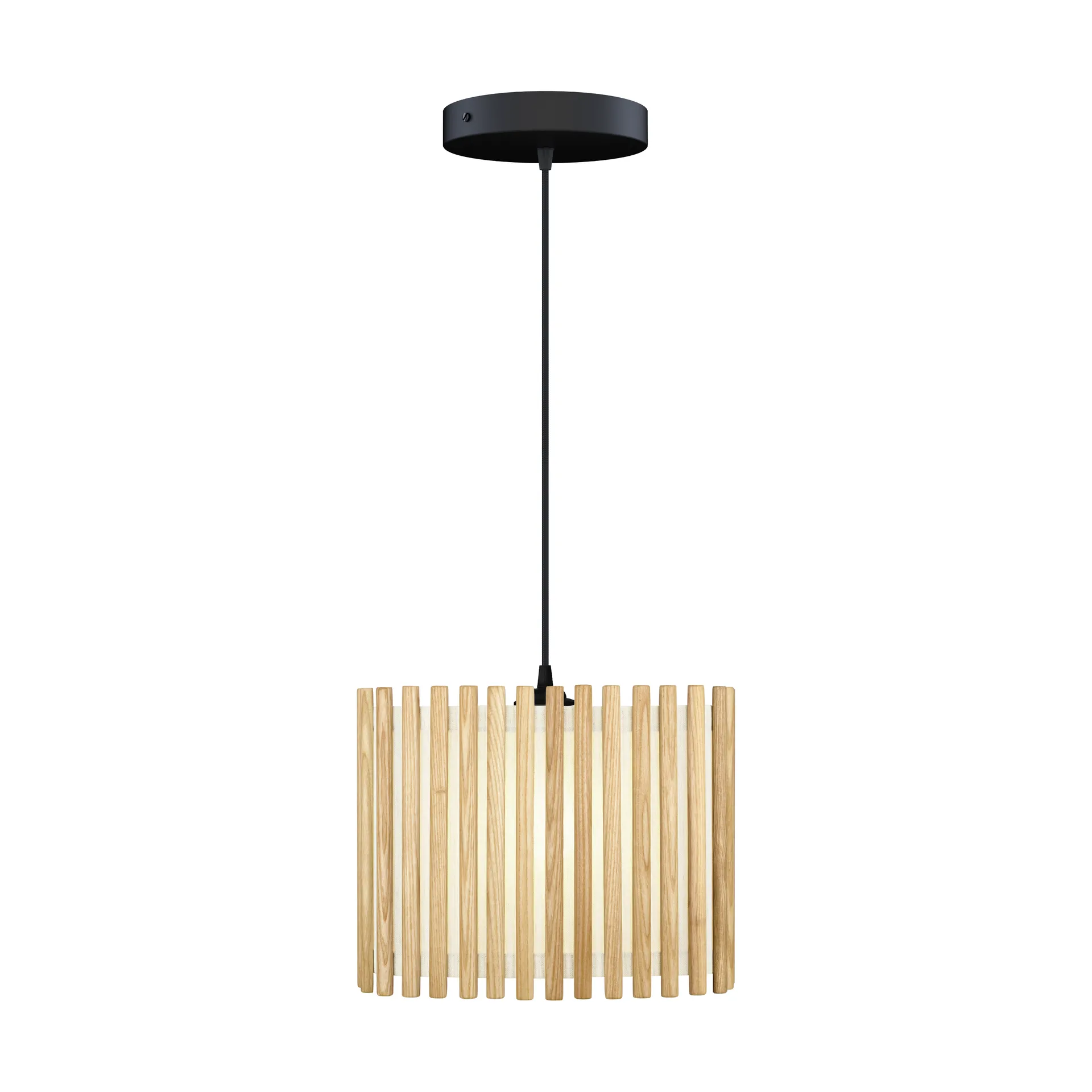 Komorebi pendel medium, Rectangular oak-svart Umage