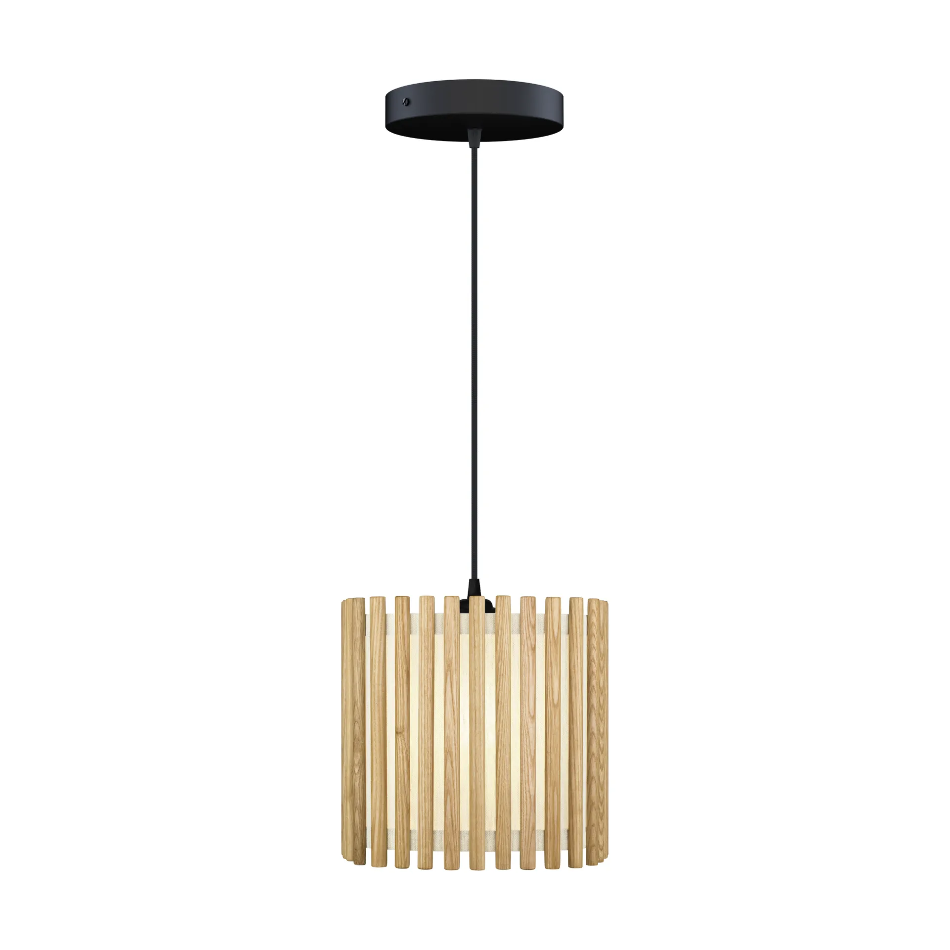 Komorebi pendel medium, Square oak-Svart Umage
