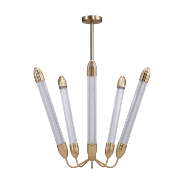 Lemon Squeeze Penta long taklampe - Plated brass - Umage
