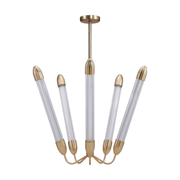 Lemon Squeeze Penta long taklampe, Plated brass Umage