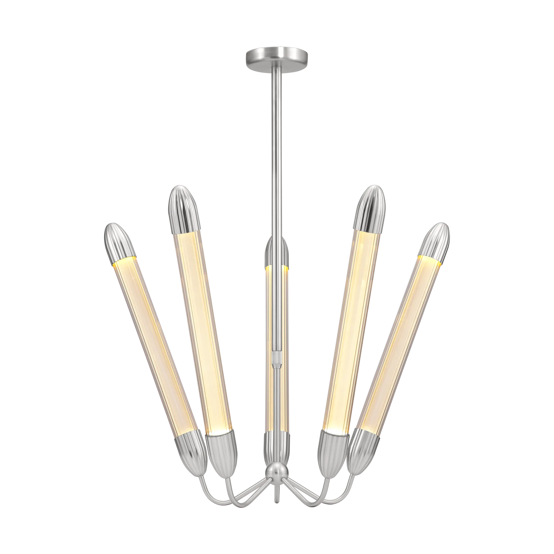 Lemon Squeeze Penta long taklampe, Polished steel Umage