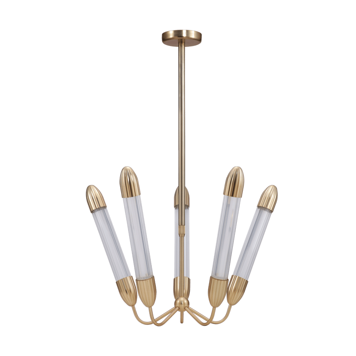 Lemon Squeeze Penta short taklampe, Plated brass Umage